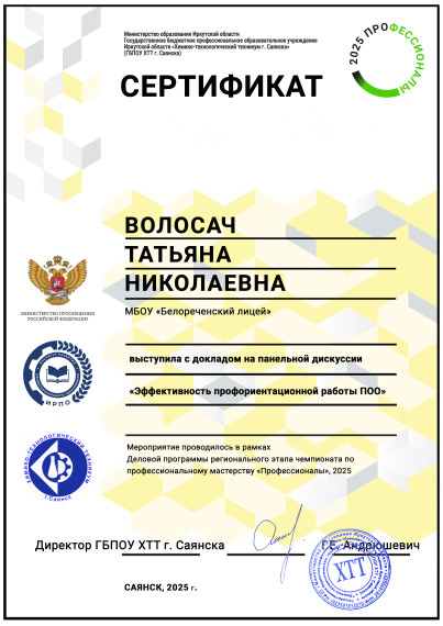 Участие в панельной дискуссии.